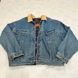 Bugle boy jeans denim jacket men Large vintage